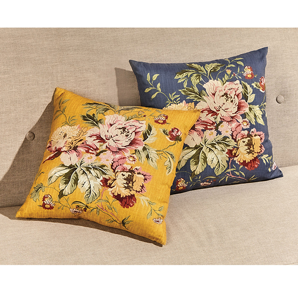 Product image for Vintage Gold Floral Pillow