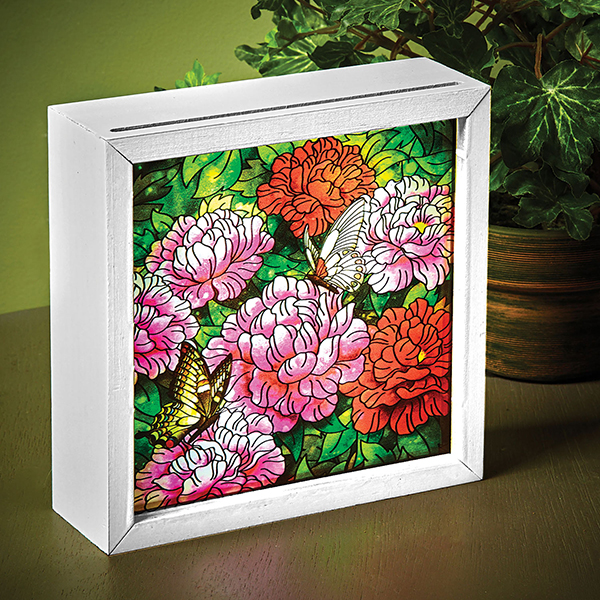 Product image for Peony Framed Light Box