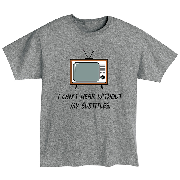 Product image for Subtitles T-Shirt or Sweatshirt