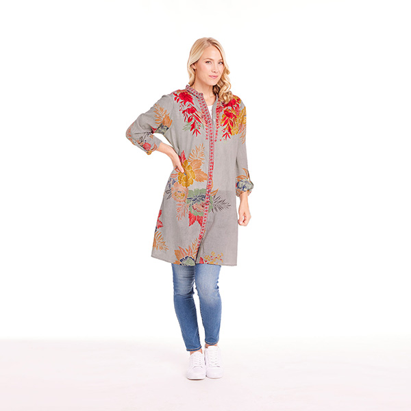 Product image for Red Floral Duster