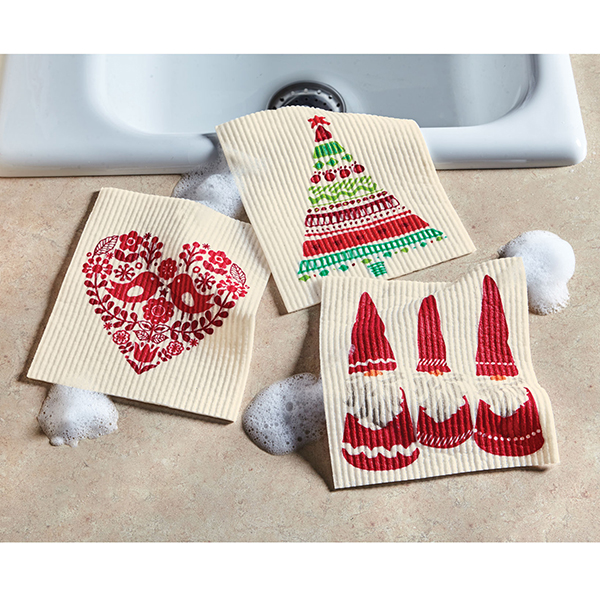 Product image for Swedish Holiday Dish Towels Set/3