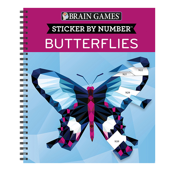 Product image for Jumbo Sticker By Number - Butterflies