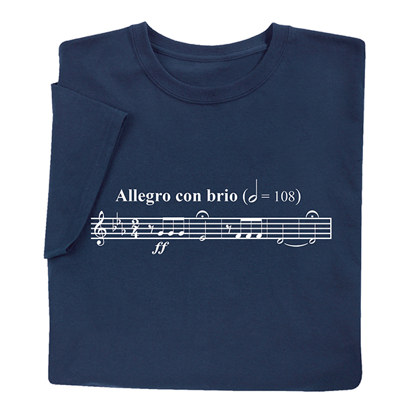 Product image for Allegro Con Brio T-Shirt or Sweatshirt