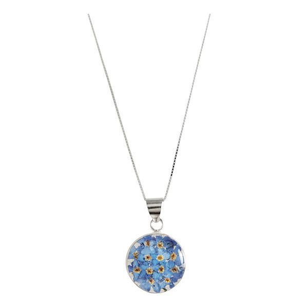 Forget-Me-Not Silver Necklace
