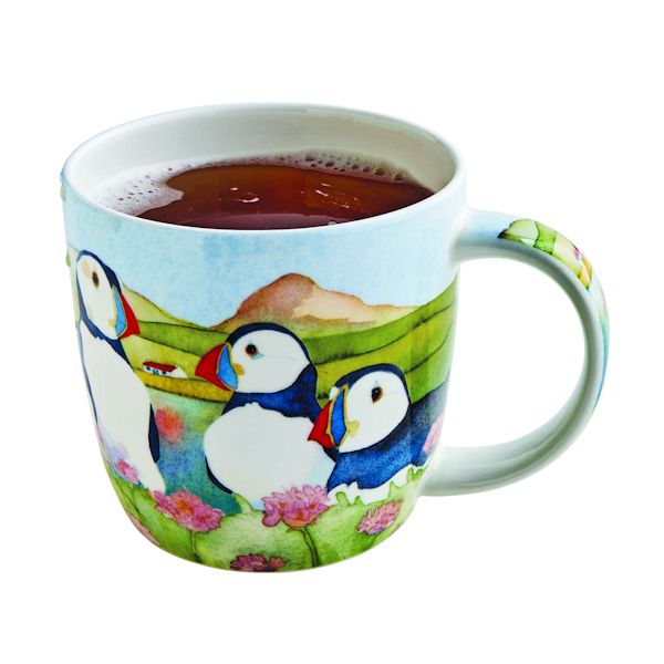 Product image for Puffin and Flowers Mug