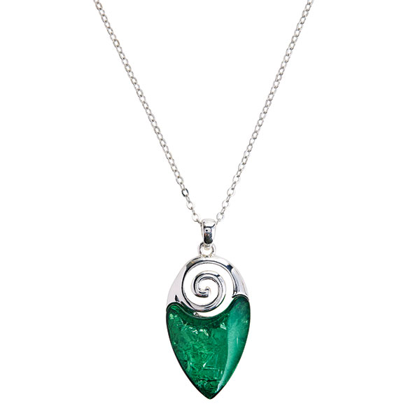 Celtic Spiral Shimmer Necklace