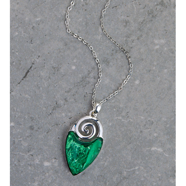 Celtic Spiral Shimmer Necklace