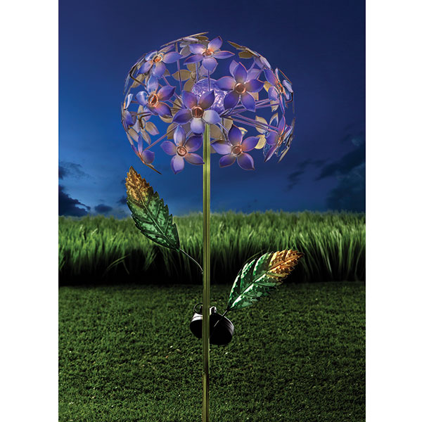 Product image for Hydrangea Solar Garden Stake