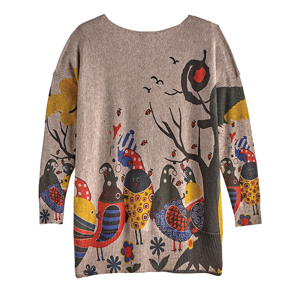 Festive Birds Sweater