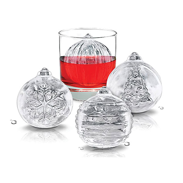 Ornament Ice Cube Molds - Set of 4