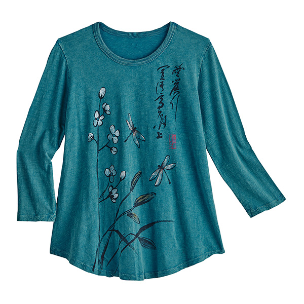 Teal Dragonfly Tunic