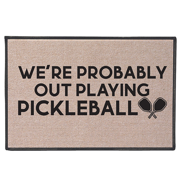 Out Playing Pickleball Doormat