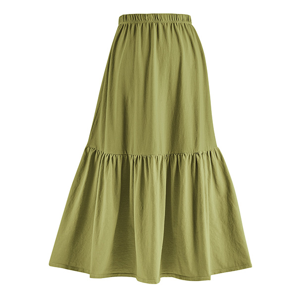 Viscose Dress Women's Autumn High Waist Skirt Flounce Skirt Square Collar  Long Sleeve Solid Color Temperament Dress Denim Dresses - Walmart.com