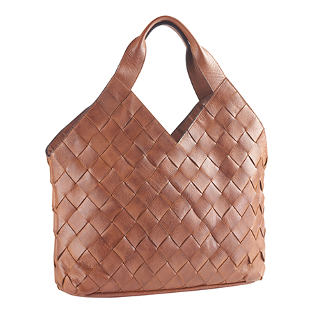 Woven Leather Handbag