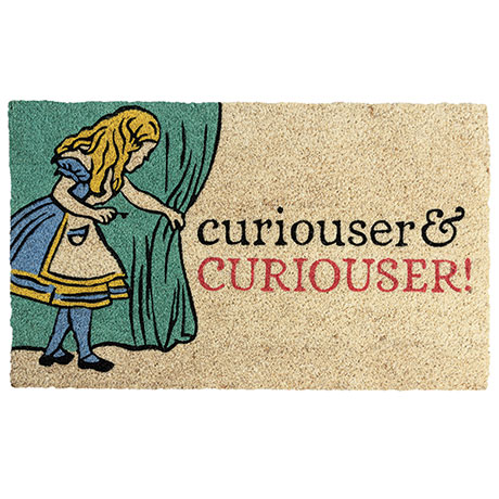 Alice Curiouser and Curiouser! Doormat