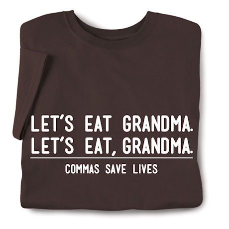 Commas Save Lives Shirts