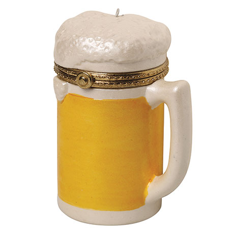 Porcelain Surprise Ornament - Beer Mug