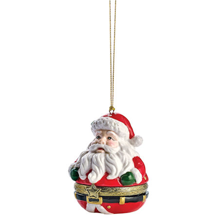 Porcelain Surprise Ornament - Pudgy Santa