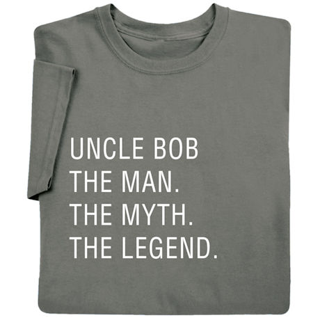 Personalized Man, Myth, Legend Shirts