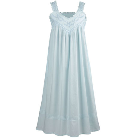 Cotton Lace Chemise with Pockets