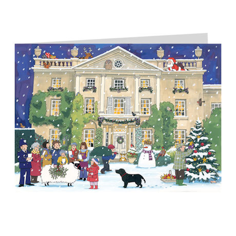Alison Gardiner Advent Calendar Christmas Cards - Set of 4 | Acorn | UQ0332