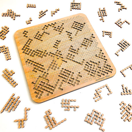 Wood Aztec Labyrinth Puzzle