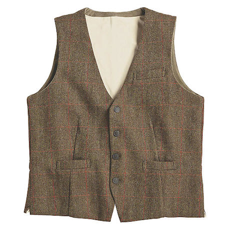 Men's Irish Tweed Vest at Acorn | XA2466