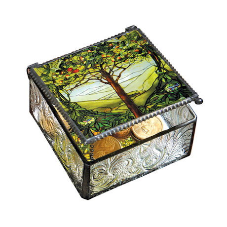 Tiffany Tree of Life Trinket Box