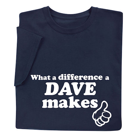 Personalized What a Difference Shirts