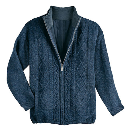 Men's Aran Sweater Jacket