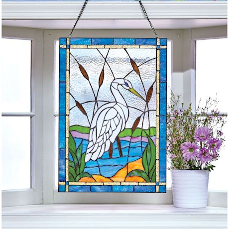 Heron Stained Glass 