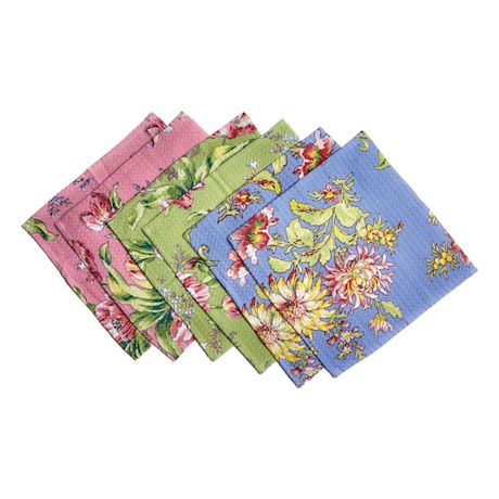 Spring Bouquet Tea Towels Bundles - 6 Tiny Tea Towels