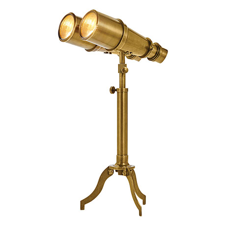 Brass Binoculars Accent Lamp