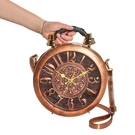 Copper Clock Handbag