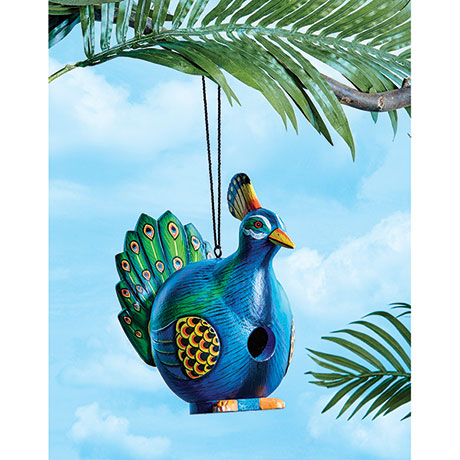 Peacock Birdhouse