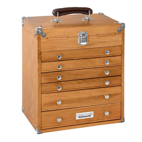 Oak 6-Drawer Cabinet