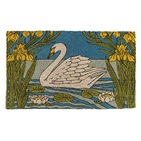 Swan and Iris Coir Doormat