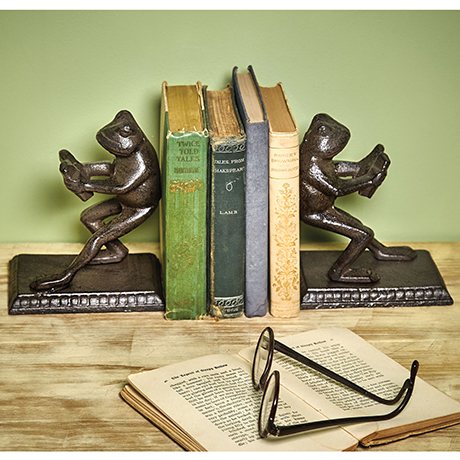 Frogs Reading Bookends
