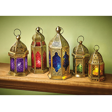 Marrakesh Colored Lanterns - Set of 5