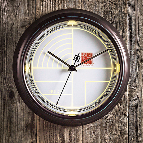 Frank Lloyd Wright Indoor/Outdoor Clock