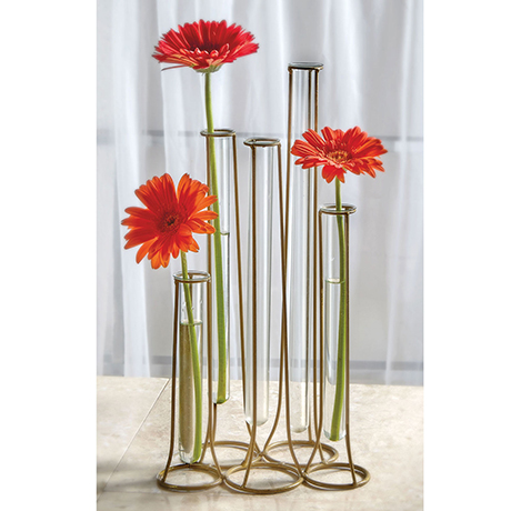 Tubular Glass Vase Stand