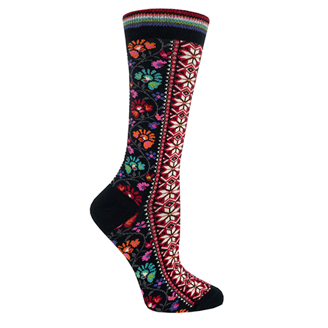 Floral Nordic Socks