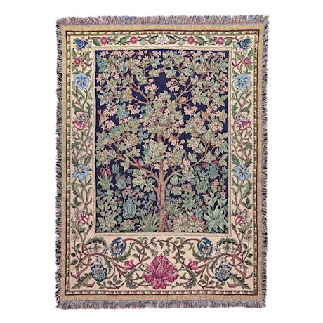 Tree of Life William Morris Blanket