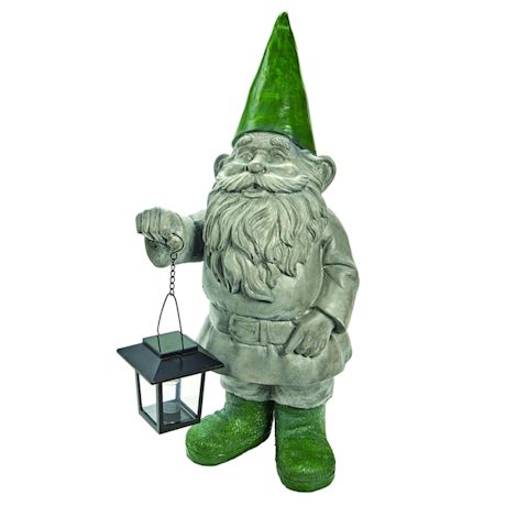 Garden Gnome with Solar Lantern
