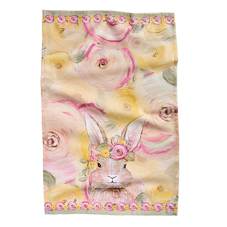 Flower Crown Bunny Tea Towels - Set of 2
