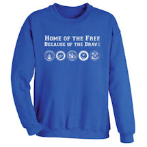 Alternate Image 1 for Home of the Free Because of the Brave T-Shirt or Sweatshirt