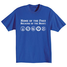 Alternate Image 2 for Home of the Free Because of the Brave Shirts