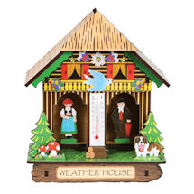 Alternate image Weather House Hygrometer and Thermometer