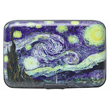 Alternate image Fine Art Identity Protection RFID Wallet - van Gogh Starry Night