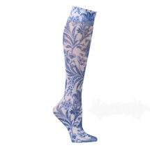 Alternate image for Celeste Stein® Women's Printed Closed Toe Wide Calf Mild Compression Knee High Stockings